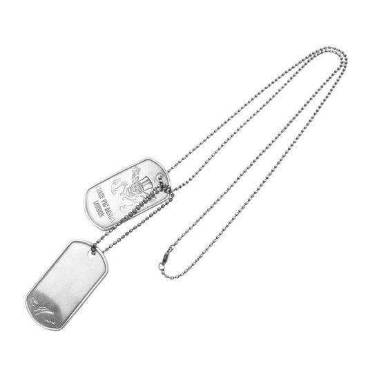 CRAZY PIG クレイジーピッグ DOG TAG ドッグタグ ネックレス ボールチェーン シルバー系【中古】