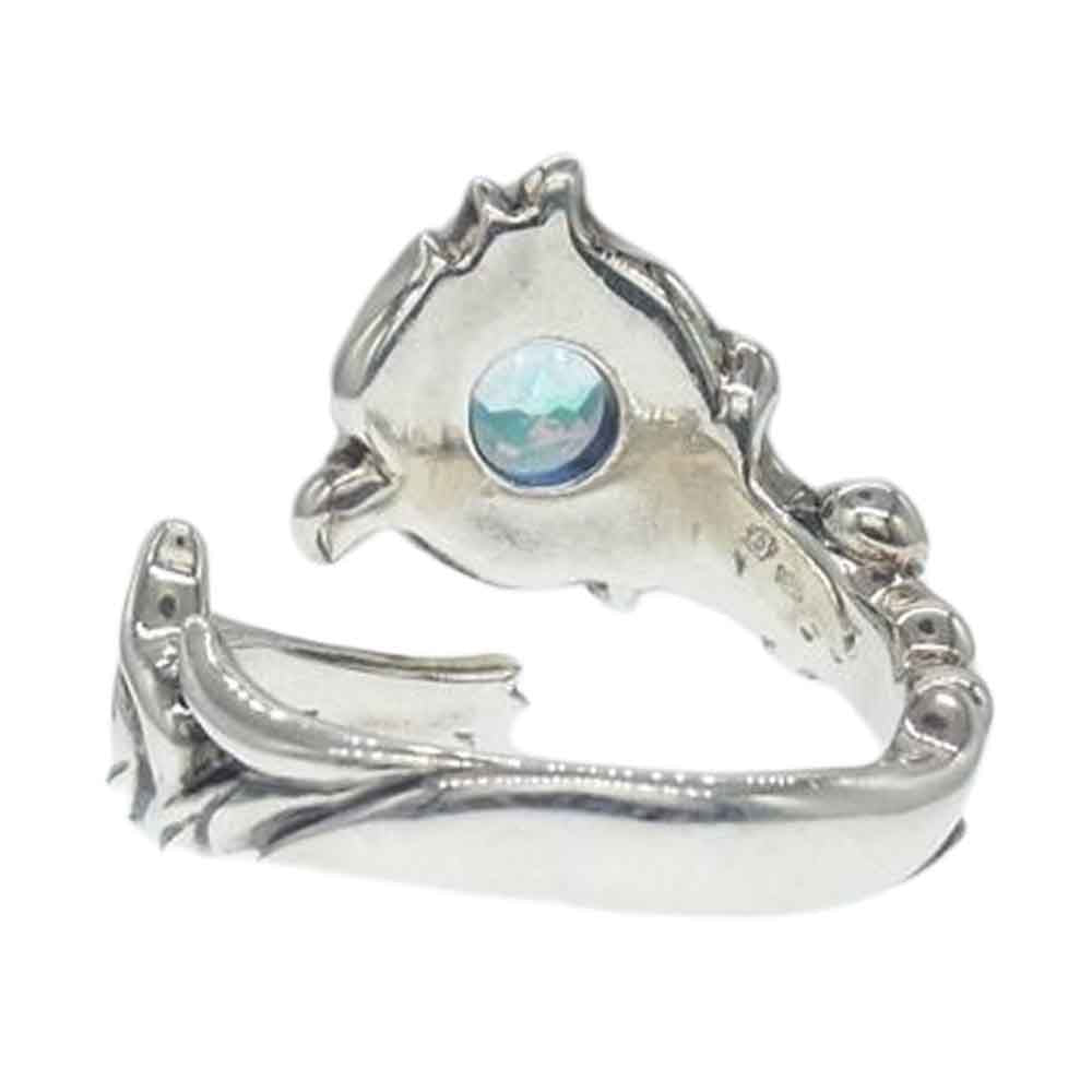 BIZARRE ビザール ミスティック エンジェル シルバー ストーン リング シルバー系 18号【中古】