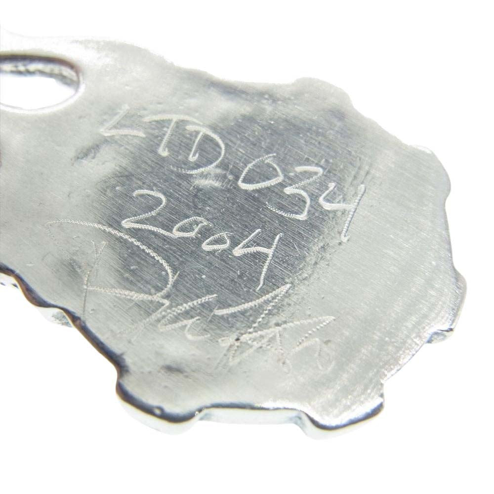STARLIN GEAR スターリンギア ギャランティ付属 2004年 限定 フレイミング ギア スカルフェイス ペンダントトップ シルバー系【中古】