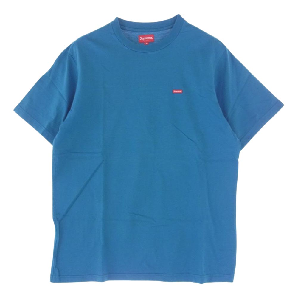 Supreme シュプリーム 23SS Small Box Tee スモールボックス ミニロゴ ワッペン 半袖 Tシャツ ティールブルー M【中古】