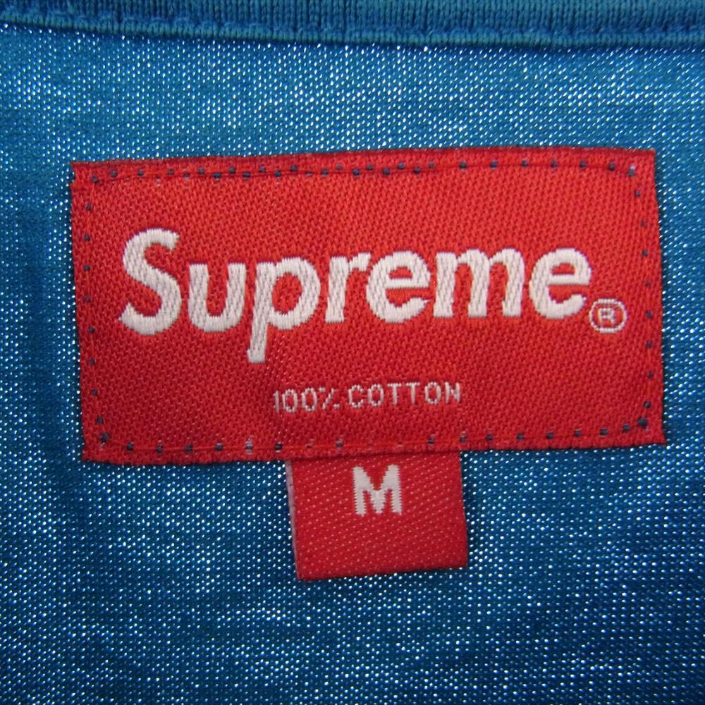 Supreme シュプリーム 23SS Small Box Tee スモールボックス ミニロゴ ワッペン 半袖 Tシャツ ティールブルー M【中古】