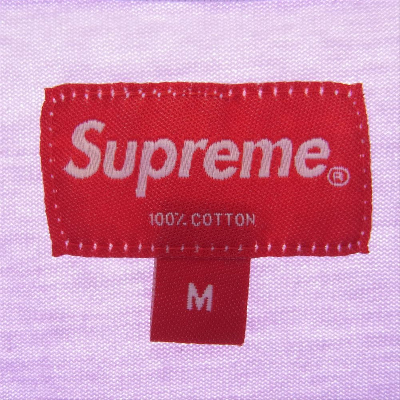 Supreme シュプリーム 21AW Small Box Tee ＃A スモールボックス ミニロゴ ワッペン 半袖 Tシャツ ラベンダー M【中古】