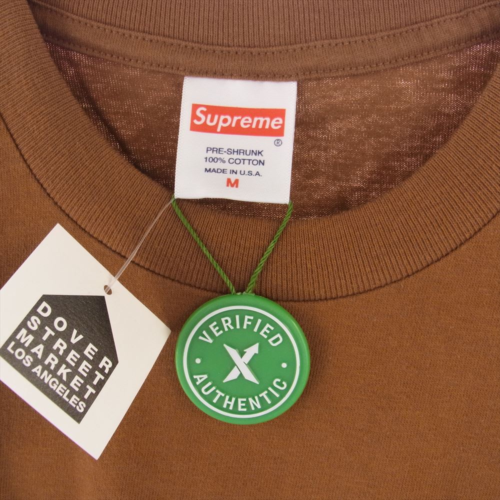 Supreme シュプリーム 21SS Five Boroughs Tee  Classic Logo Tee クラシック ロゴ プリント 半袖 Tシャツ ブラウン系 M【極上美品】【中古】