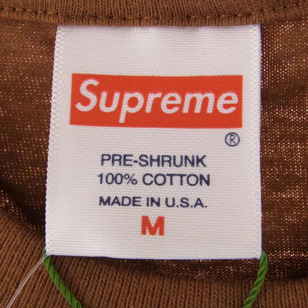 Supreme シュプリーム 21SS Five Boroughs Tee  Classic Logo Tee クラシック ロゴ プリント 半袖 Tシャツ ブラウン系 M【極上美品】【中古】