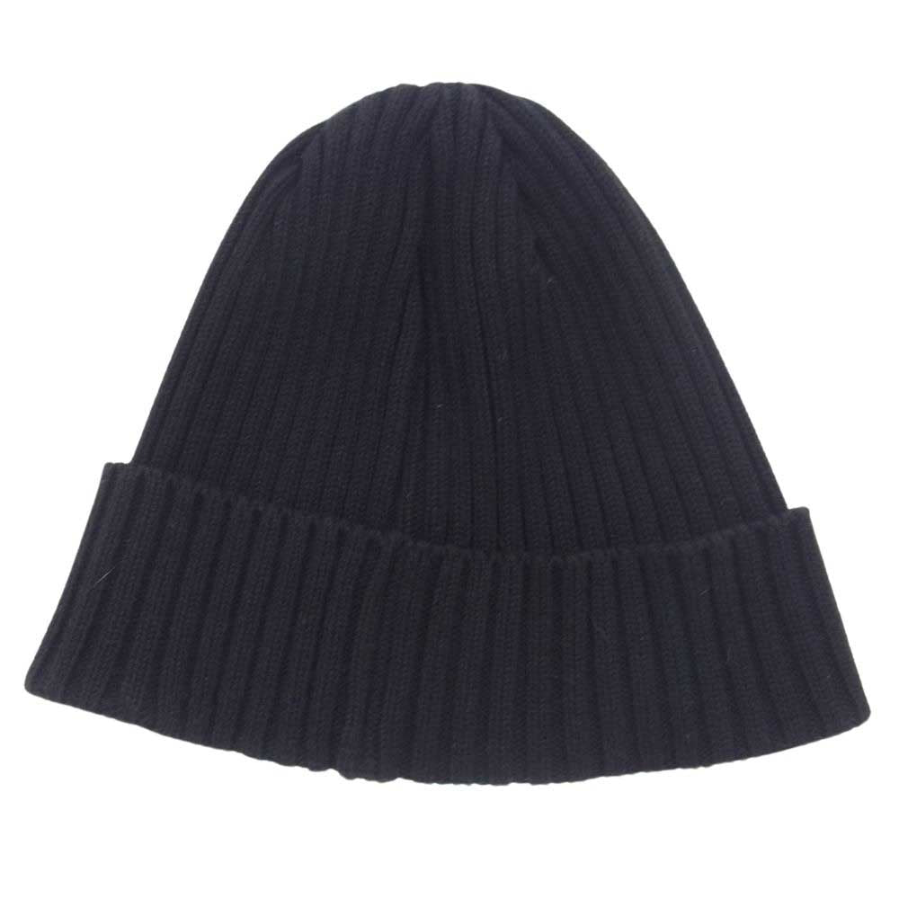 Supreme シュプリーム 22SS Overdyed Ribbed Beanie オーバーダイ リブビーニー スモールボックスロゴ コットンニット キャップ ブラック系【中古】