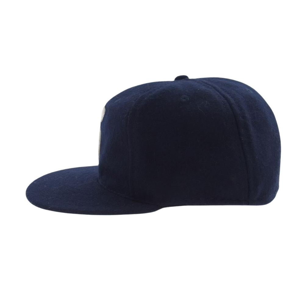 Supreme シュプリーム 23SS ebbets s logo fitted 6-panel エベッツ フィールド Sロゴ 6 パネル キャップ 帽子 ネイビー系 7 5/8【中古】