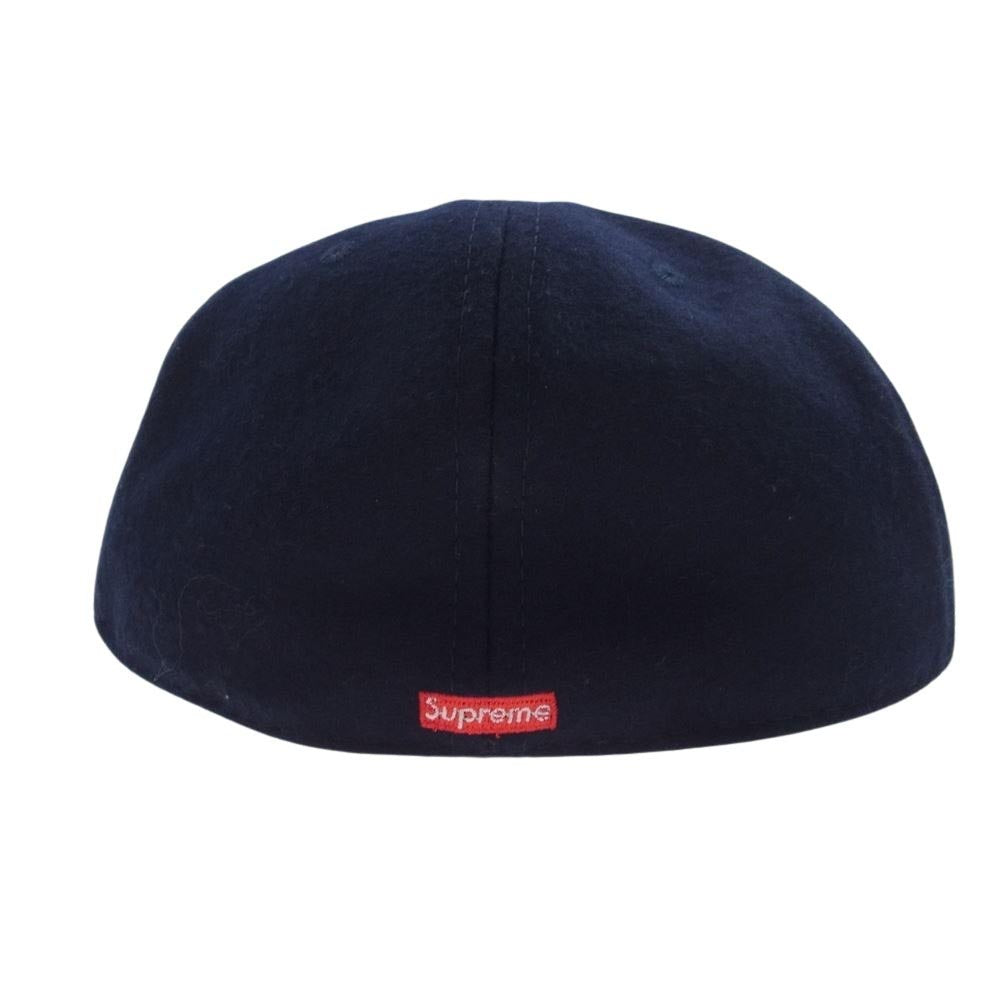 Supreme シュプリーム 23SS ebbets s logo fitted 6-panel エベッツ フィールド Sロゴ 6 パネル キャップ 帽子 ネイビー系 7 5/8【中古】