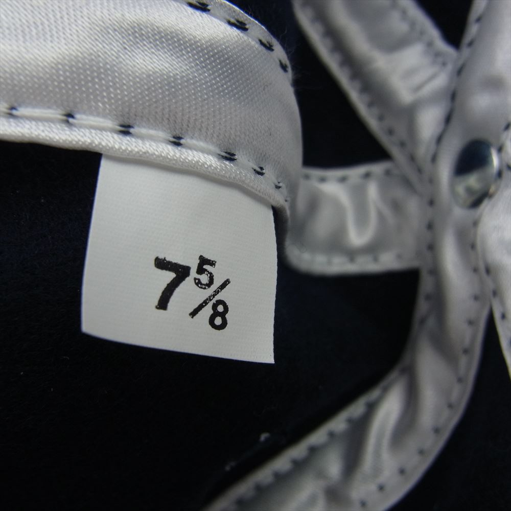 Supreme シュプリーム 23SS ebbets s logo fitted 6-panel エベッツ フィールド Sロゴ 6 パネル キャップ 帽子 ネイビー系 7 5/8【中古】