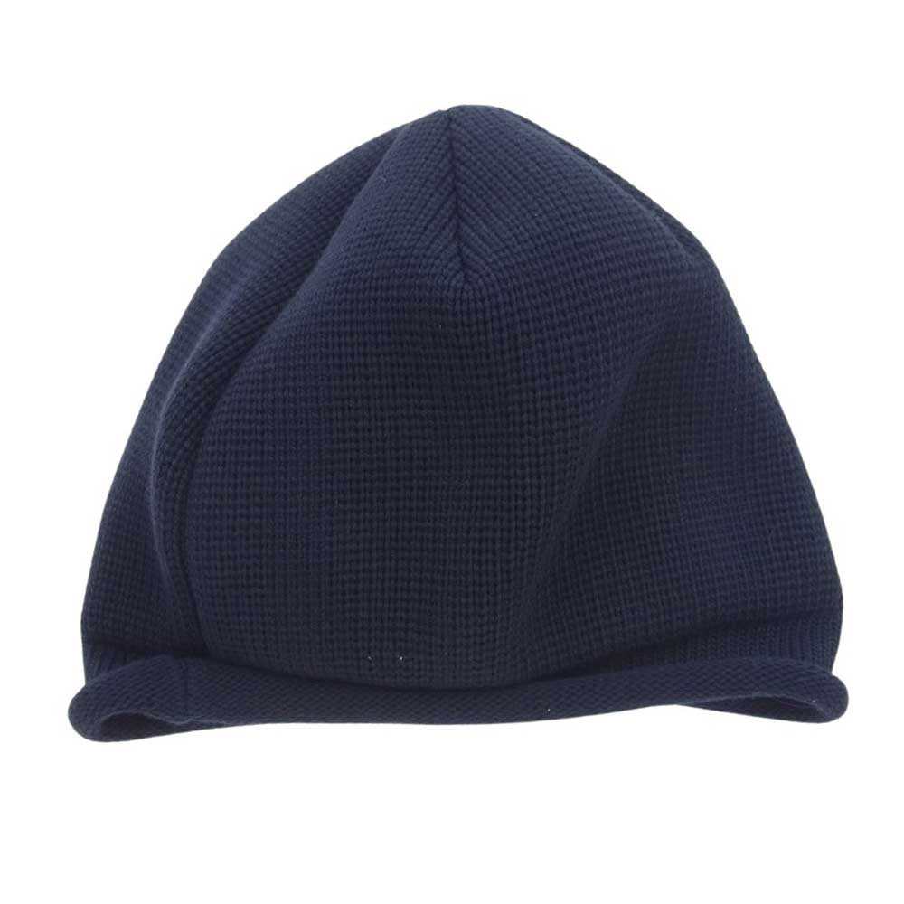 WTAPS ダブルタップス 23AW 232MADT-HT02 Beanie 02 / CTPL. Coolmax. Fortless クールマックス ビーニー ニット キャップ ネイビー系【中古】