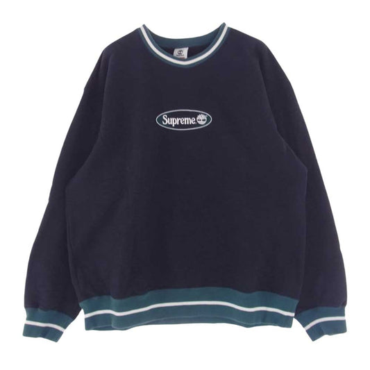 Supreme シュプリーム 21SS Timberland Crewneck ティンバーランド クルーネック スウェット ダークネイビー系 L【中古】