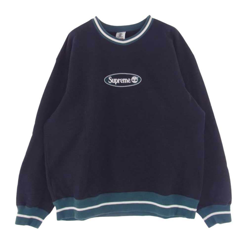 Supreme シュプリーム 21SS Timberland Crewneck ティンバーランド クルーネック スウェット ダークネイビー系 L【中古】