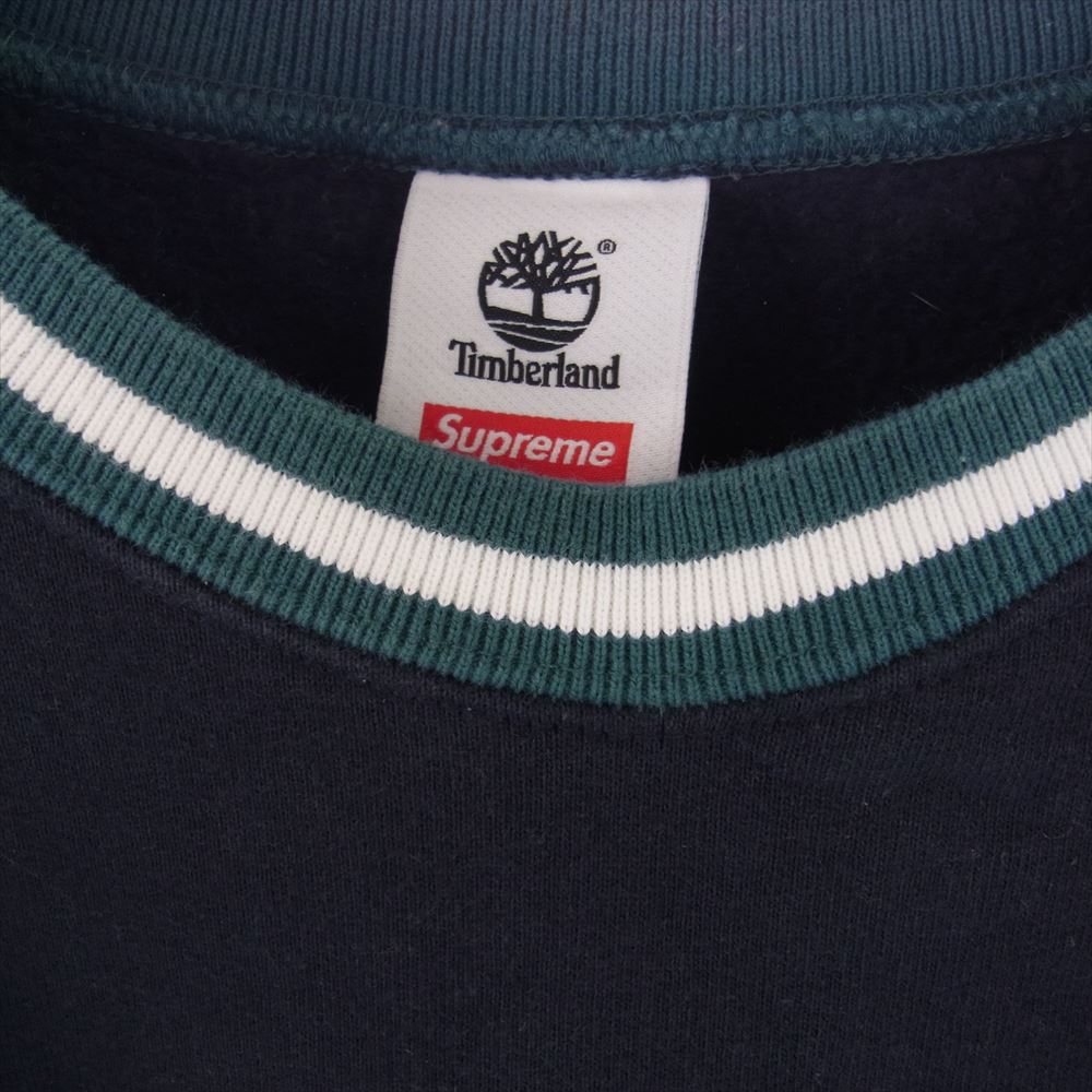 Supreme シュプリーム 21SS Timberland Crewneck ティンバーランド クルーネック スウェット ダークネイビー系 L【中古】