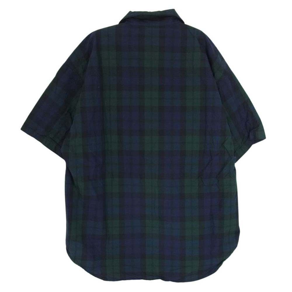 WTAPS ダブルタップス 22SS 221TQDT SHM04 WCPO/SS/COTTON.BROADCLOTH.TEXTILE 半袖シャツ ネイビー系 X03【中古】