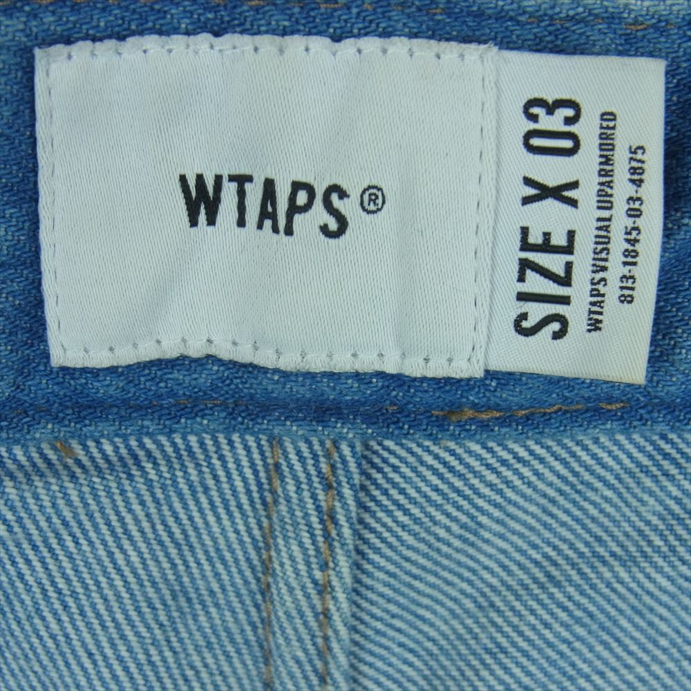 WTAPS ダブルタップス 21AW 212WVDT-PTM10 UNION 02 TROUSERS トラウザーズ デニム パンツ インディゴブルー系 03【中古】