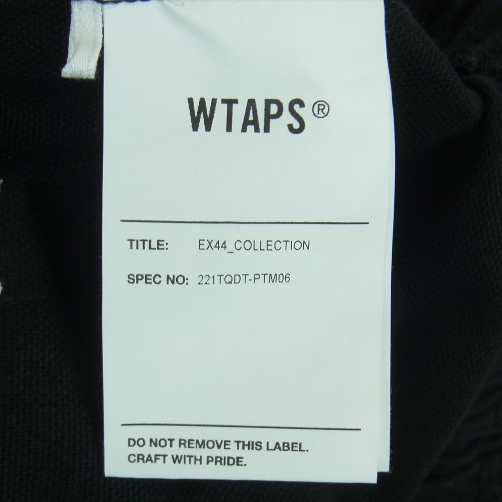 WTAPS ダブルタップス 22SS 221TQDT PTM06 SEAGULL 03 SHORTS クロスボーン 刺繍 ショーツ ショート パンツ ブラック系 04【中古】