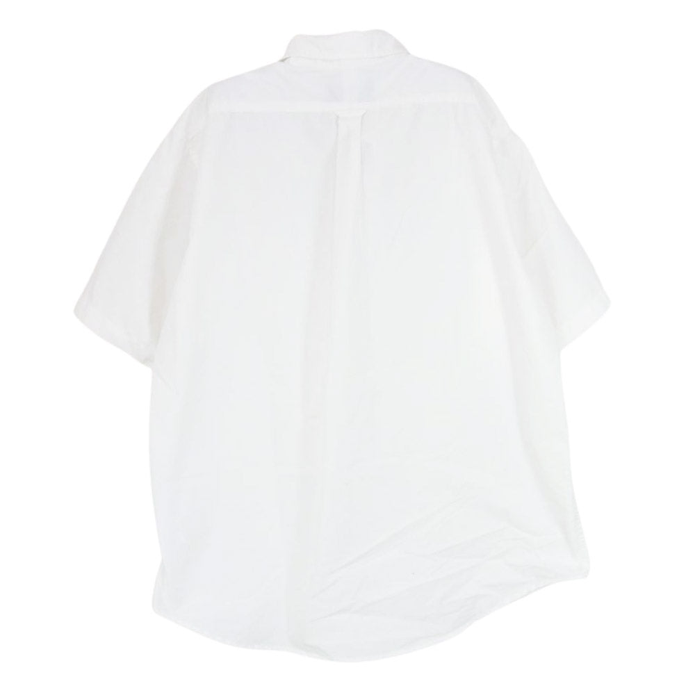 THE NORTH FACE ノースフェイス NT3936N PURPLE LABEL パープルレーベル BD,Collar Shirt ボタンダウン カラー 半袖 シャツ ホワイト系 XL【中古】