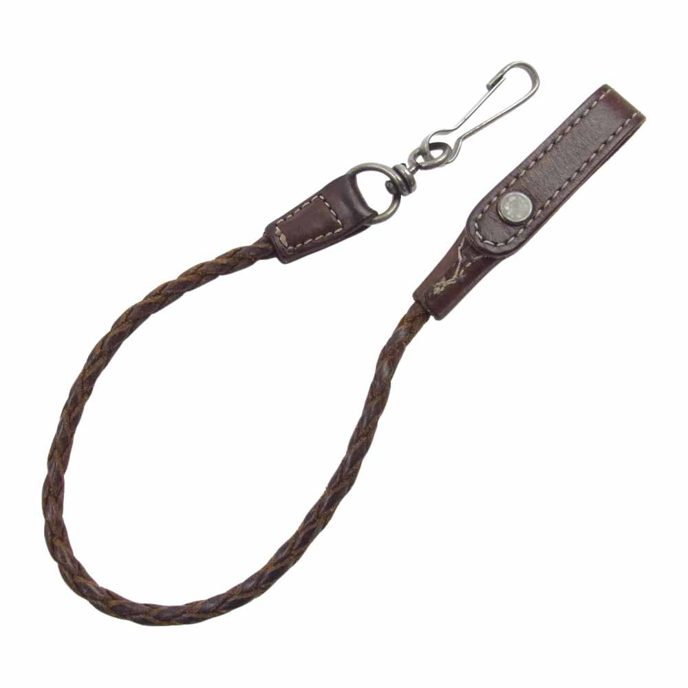 RRL ダブルアールエル レザー ウォレット コード ブラウン系【中古】