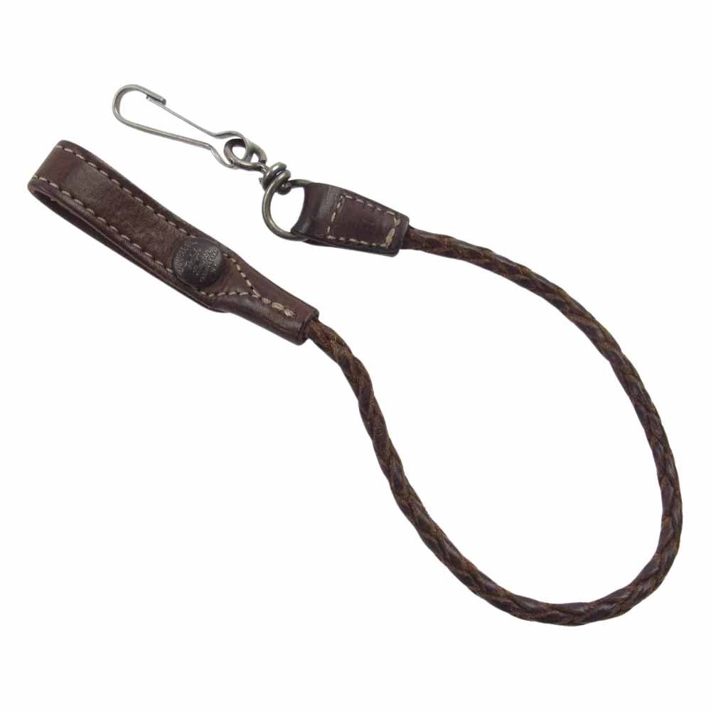 RRL ダブルアールエル レザー ウォレット コード ブラウン系【中古】