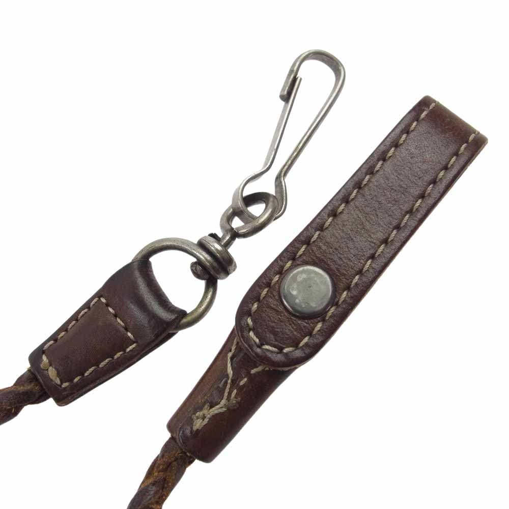 RRL ダブルアールエル レザー ウォレット コード ブラウン系【中古】