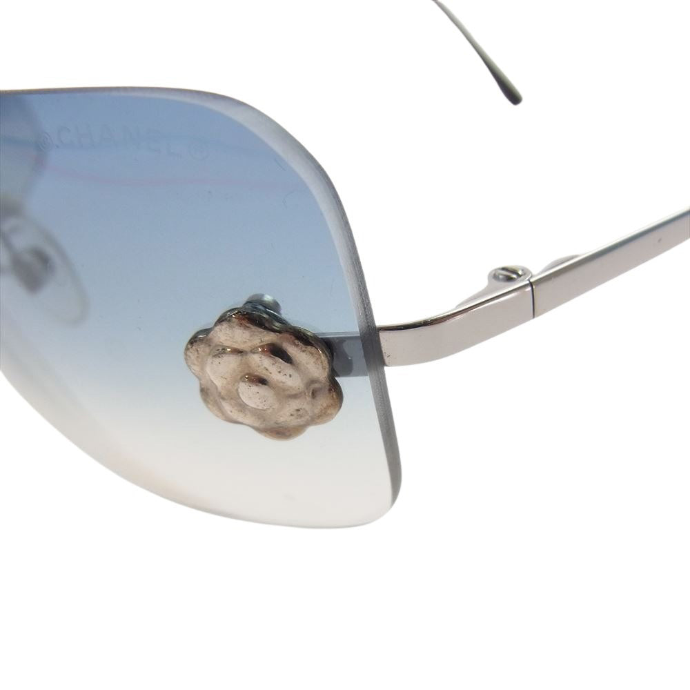 CHANEL シャネル 4085 カメリア ロゴ刻印 グラデーション サングラス グレー系【中古】