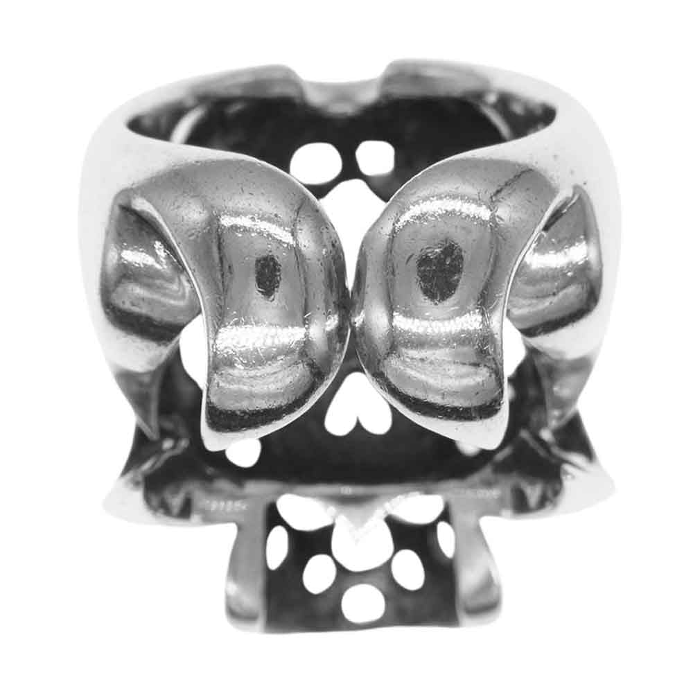 TENDERLOIN テンダーロイン T-SKULL RING SILVER ボルネオ スカル リング シルバー系 16号【中古】