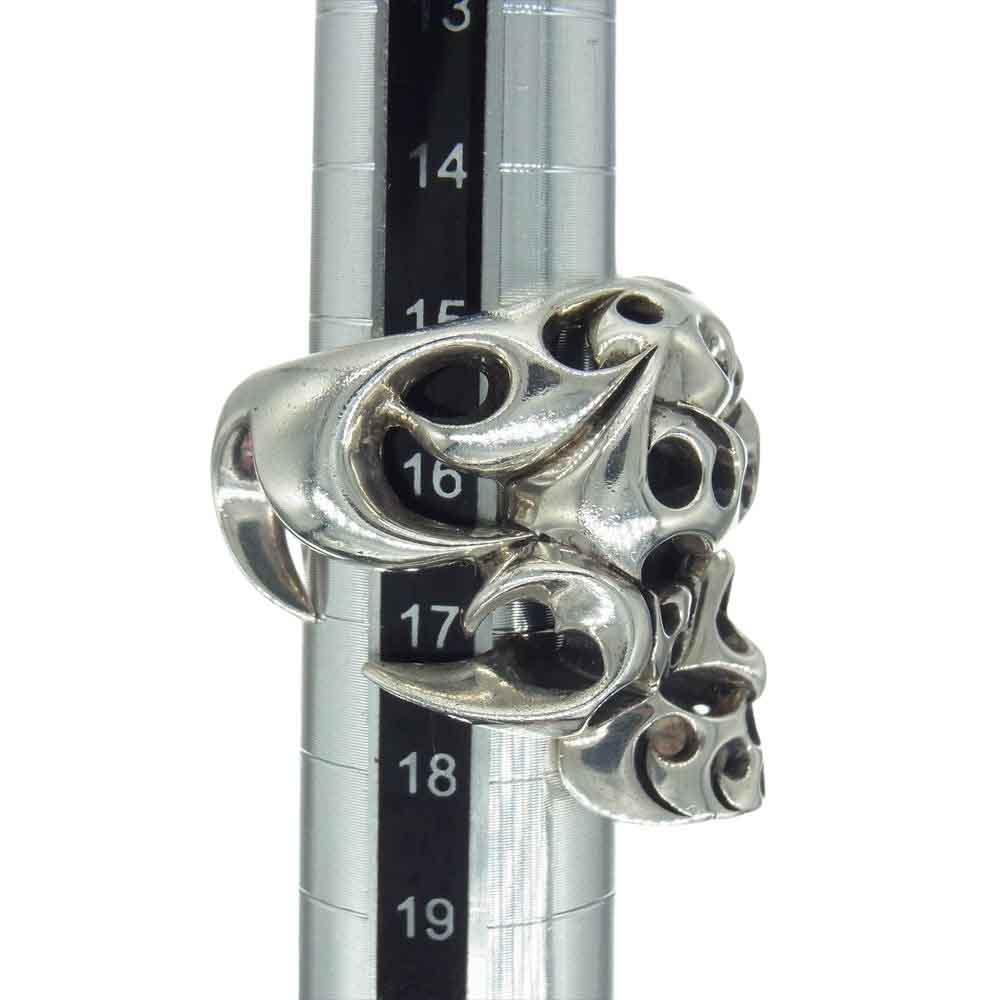 TENDERLOIN テンダーロイン T-SKULL RING SILVER ボルネオ スカル リング シルバー系 16号【中古】