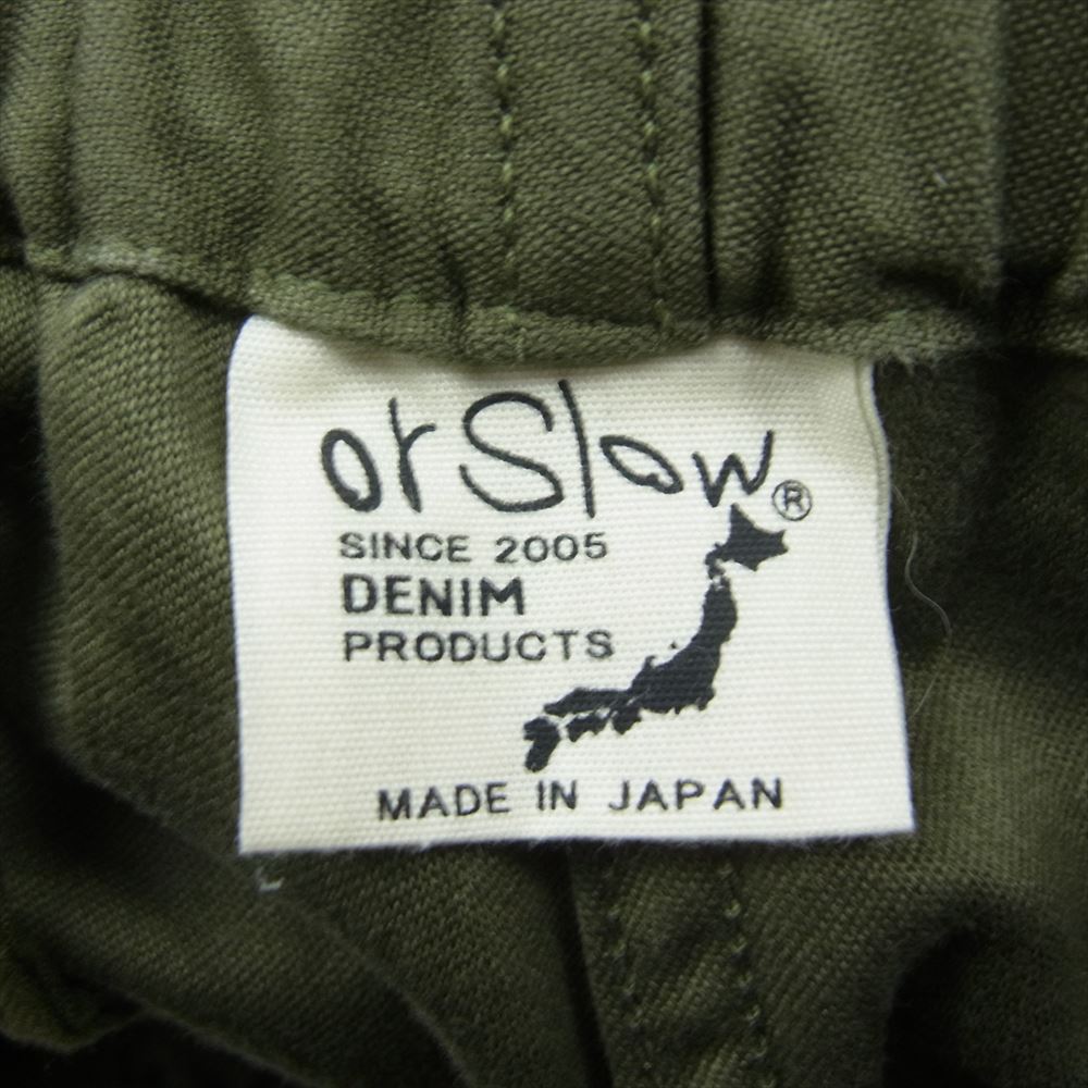 orSlow オアスロウ LOOSE FIT ARMY TROUSER ルーズフィット アーミー トラウザー ミリタリー パンツ M51型 カーキ系 M【中古】