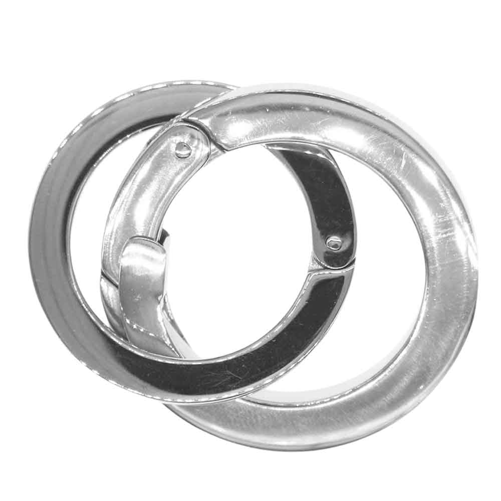 WILDSWANS ワイルドスワンズ round key ring Sサイズ Mサイズ セット ラウンド カラビナ キー リング シルバー系【中古】