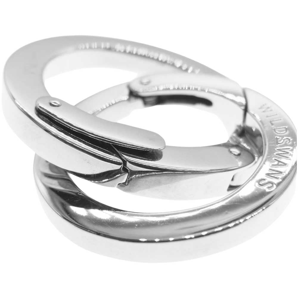 WILDSWANS ワイルドスワンズ round key ring Sサイズ Mサイズ セット ラウンド カラビナ キー リング シルバー系【中古】
