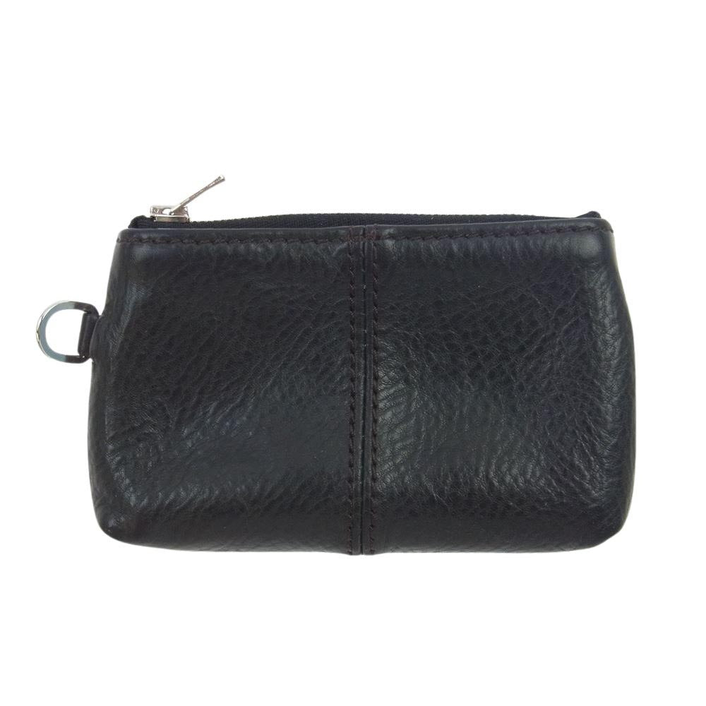 ラストクロップス  Pouch Small Tigri レザー ポーチ チグリ BADALASSI CARLO社 バダラッシカルロ社 ブラック系【中古】