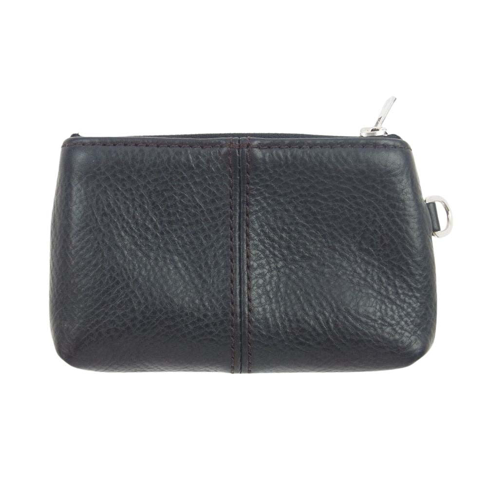ラストクロップス  Pouch Small Tigri レザー ポーチ チグリ BADALASSI CARLO社 バダラッシカルロ社 ブラック系【中古】