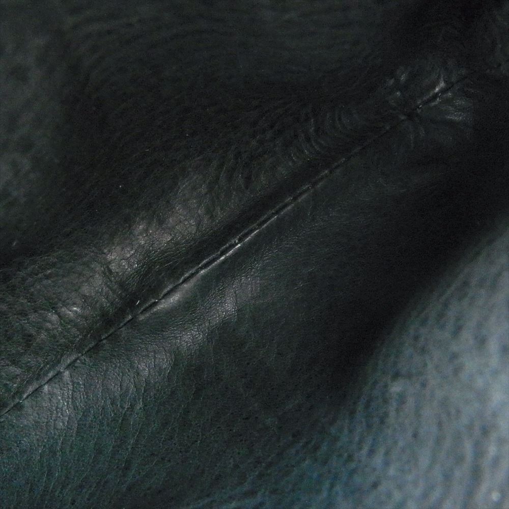ラストクロップス  Pouch Small Tigri レザー ポーチ チグリ BADALASSI CARLO社 バダラッシカルロ社 ブラック系【中古】