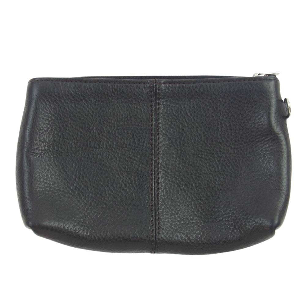 ラストクロップス  Pouch MEDIUM Tigri チグリ BADALASSI CARLO社 バダラッシカルロ社 ブラック系【中古】