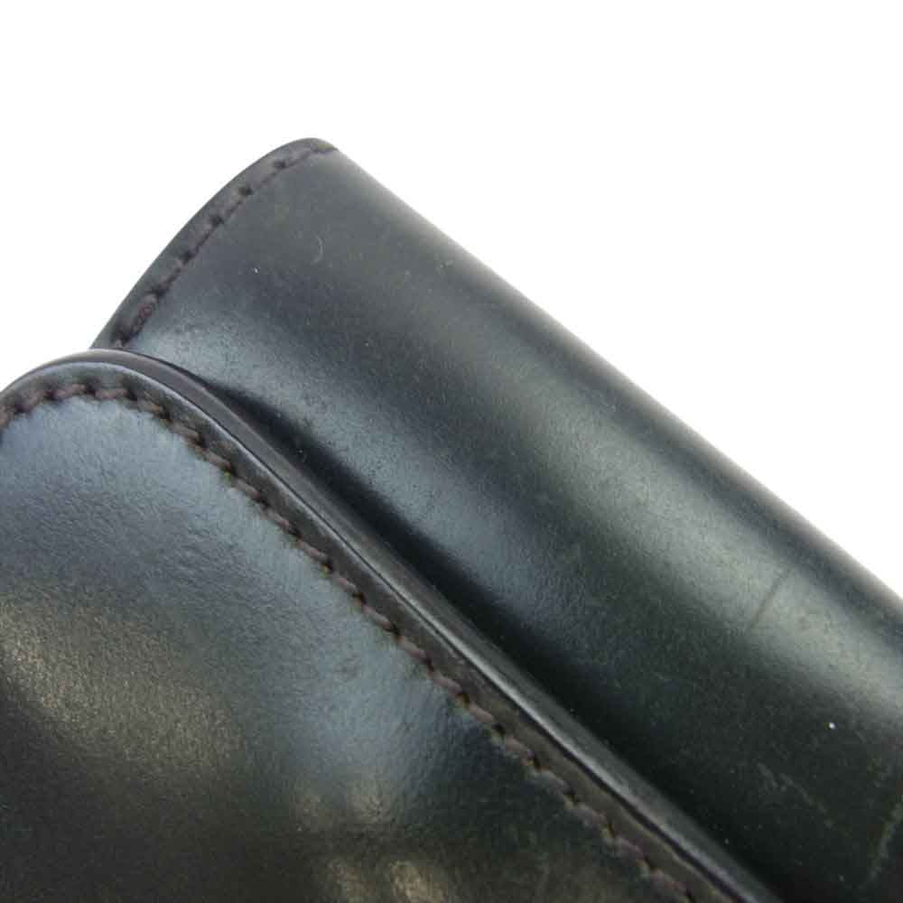 WILDSWANS ワイルドスワンズ VISTA ヴィスタ シェルコードバン レザー メモ帳 カバー 深緑系【中古】