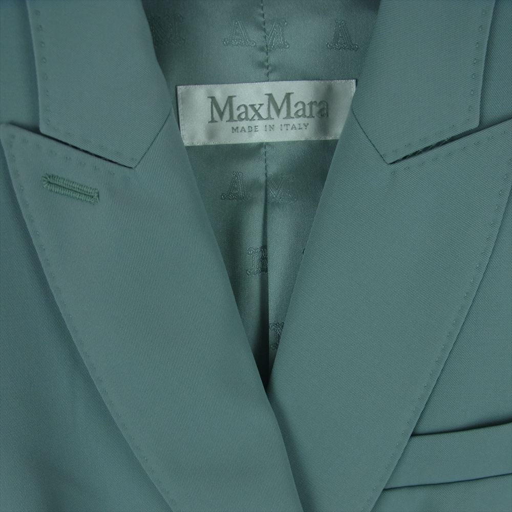 MAX MARA マックスマーラ 104106116 イタリア製 ダブルブレスト 6B テーラード ジャケット ライトブルー系 グレイッシュライトブルー系 38【中古】
