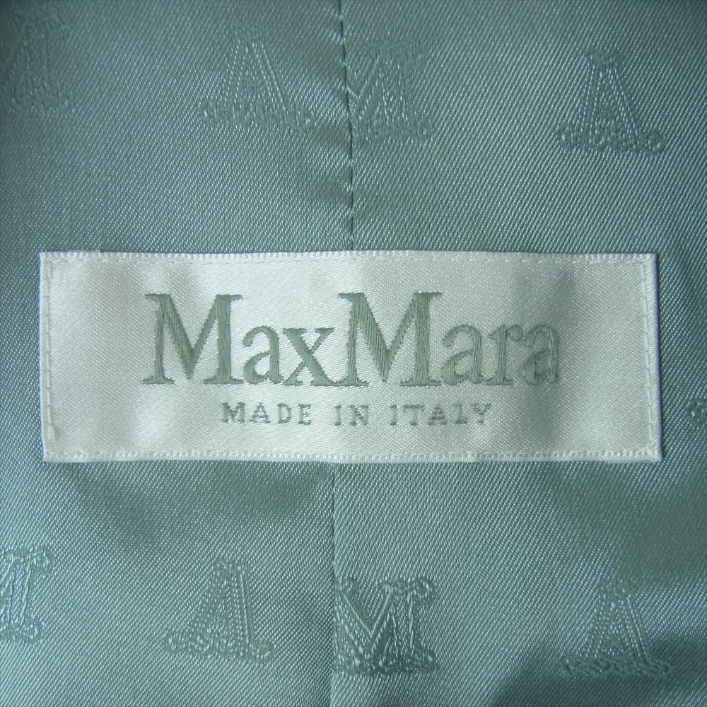 MAX MARA マックスマーラ 104106116 イタリア製 ダブルブレスト 6B テーラード ジャケット ライトブルー系 グレイッシュライトブルー系 38【中古】