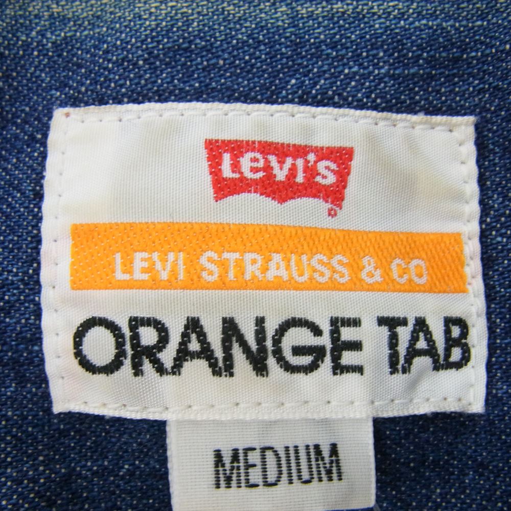 Levi's リーバイス 60613-51 ORANGE TAB 長袖 デニムシャツ インディゴブルー系 M【中古】