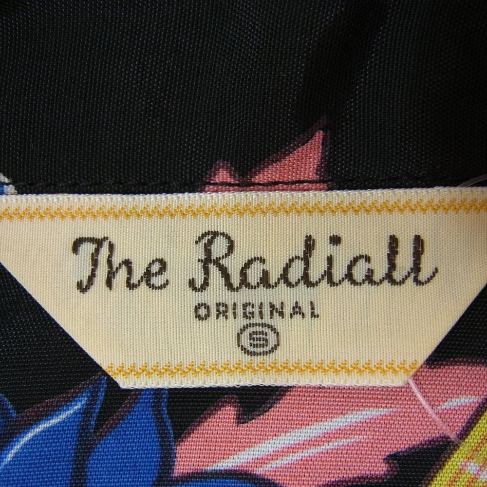 RADIALL ラディアル RAD-13SS-SH008 VALENS RAYON ALOHA SHIRT レーヨン 半袖 総柄 アロハ シャツ ブラック系 S【中古】