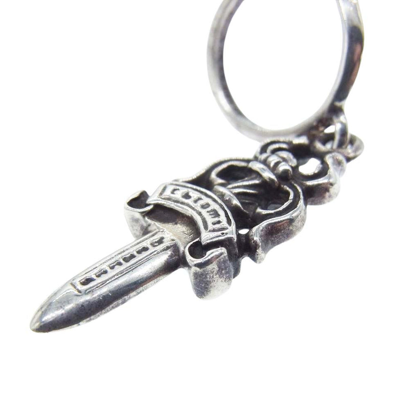 CHROME HEARTS クロムハーツ（原本無） No5 DAGGER #5 ダガーフープ ピアス シルバー系【中古】