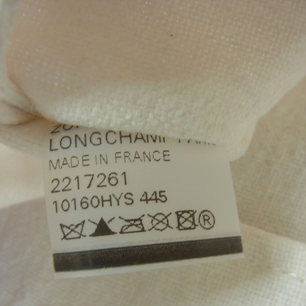 Longchamp ロンシャン CHARVET EDITIONS シャルベ エディション 2WAY トート ショルダー バッグ オフホワイト系【中古】