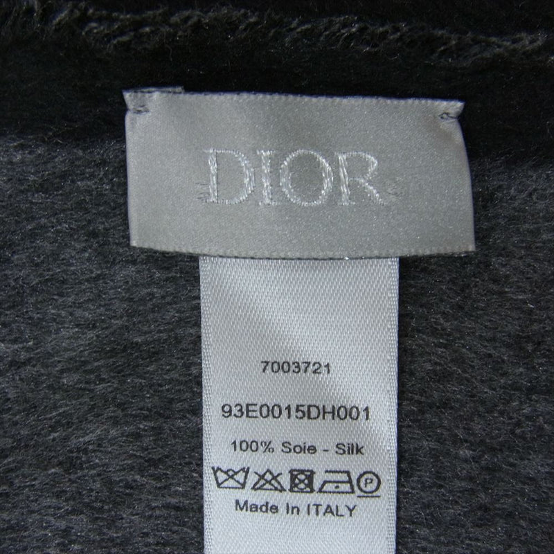 Dior ディオール 93E0015DH001 アイコンリバーシブル CD ロゴ シルク スカーフ ブラック系【中古】