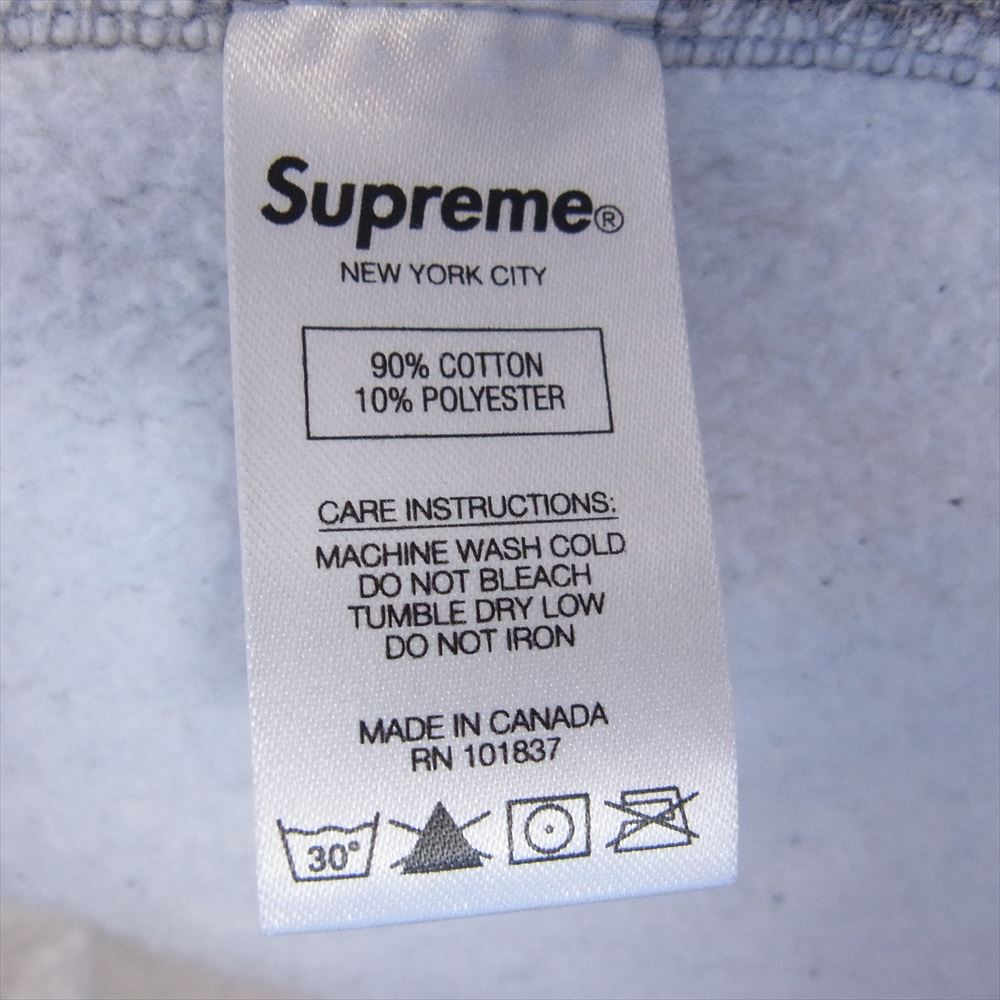 Supreme シュプリーム 20AW Cross Box Logo Hooded Sweatshirt クロス ボックスロゴ フーデッド スウェットシャツ パーカー 裏起毛 フーディー プルオーバー グレー系 M【中古】