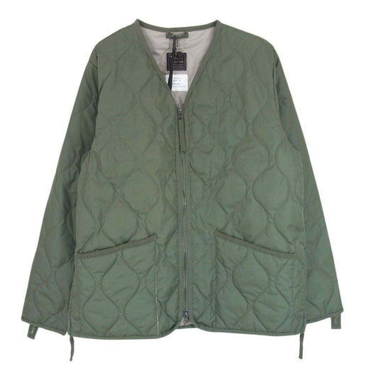 タイオン TAION-101ZML-1 VNECK ZIP JACKETS ミリタリー  Vネック ジップ ジャケット カーキ系 XL【中古】