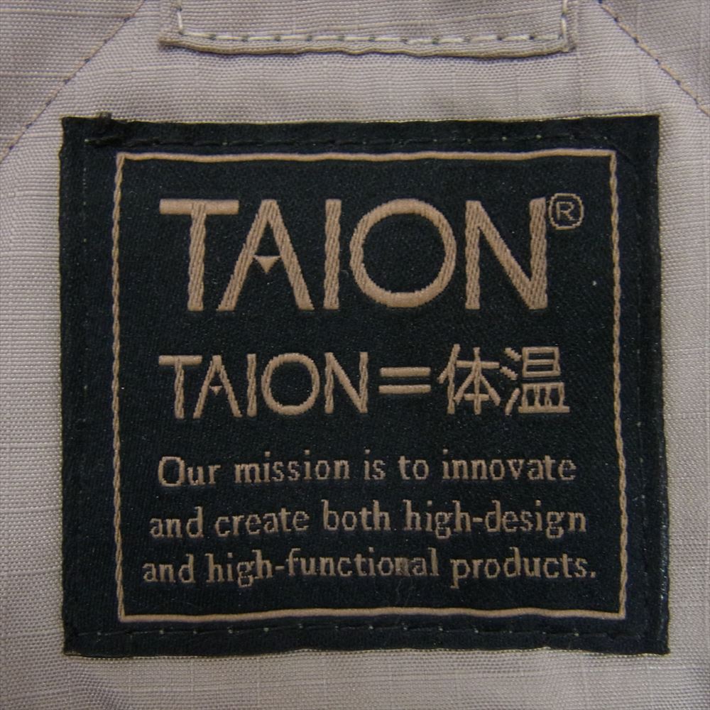 タイオン TAION-101ZML-1 VNECK ZIP JACKETS ミリタリー  Vネック ジップ ジャケット カーキ系 XL【中古】