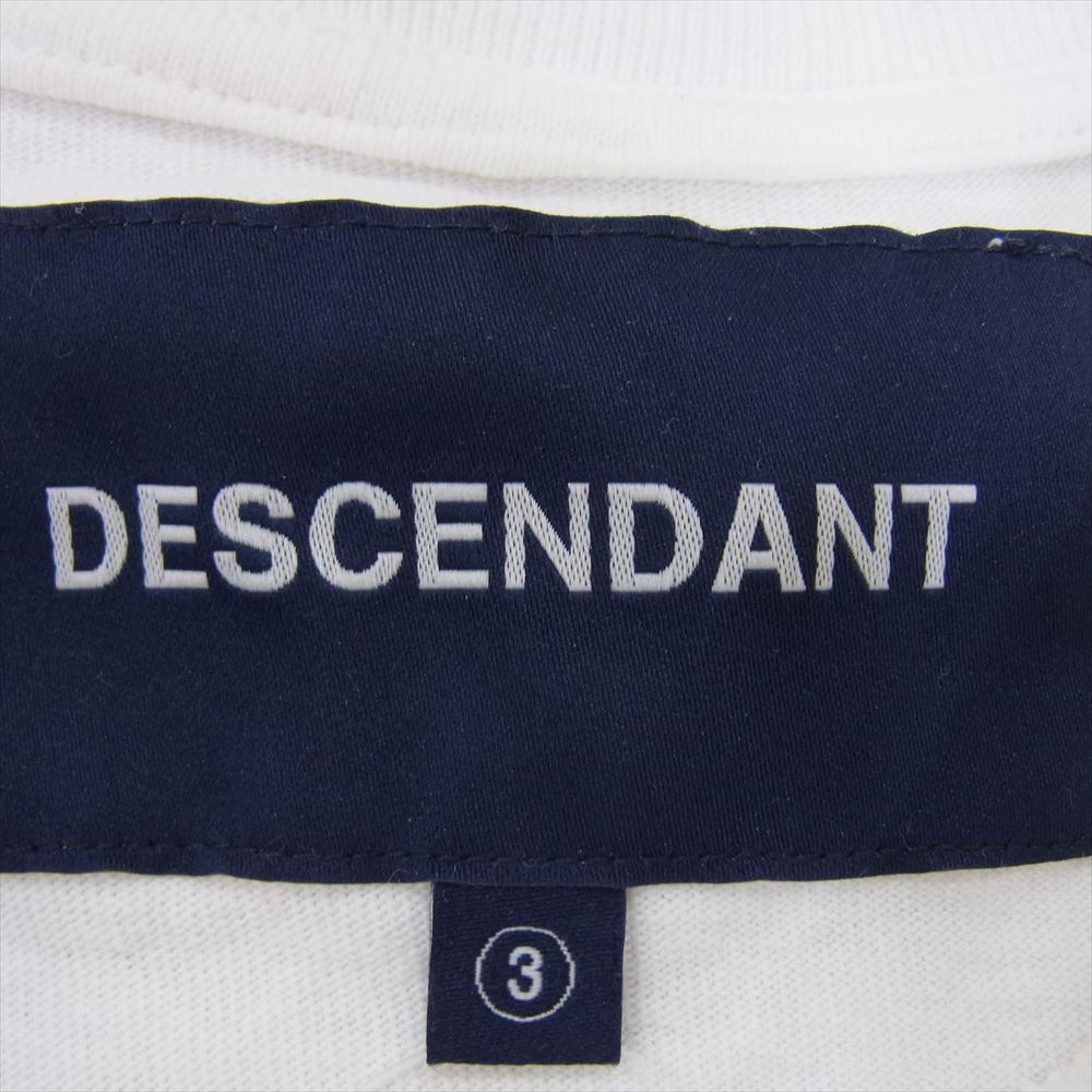 DESCENDANT ディセンダント SPUR LS シュプール ゲレンデ プリント 長袖 Ｔシャツ ホワイト系 3【中古】
