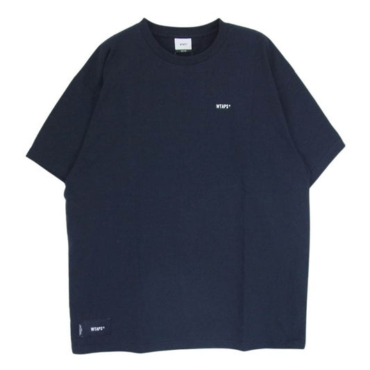 WTAPS ダブルタップス 23SS 231ATDT-STM09S  LLW LONG LIVE WTAPS スクリーン プリント 半袖 Tシャツ ネイビー系 X02【美品】【中古】