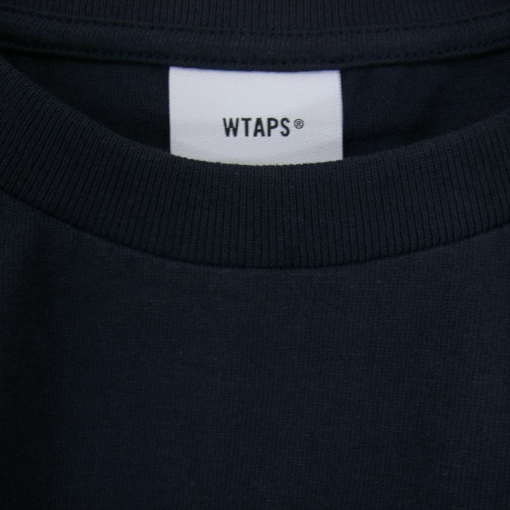 WTAPS ダブルタップス 23SS 231ATDT-STM09S  LLW LONG LIVE WTAPS スクリーン プリント 半袖 Tシャツ ネイビー系 X02【美品】【中古】