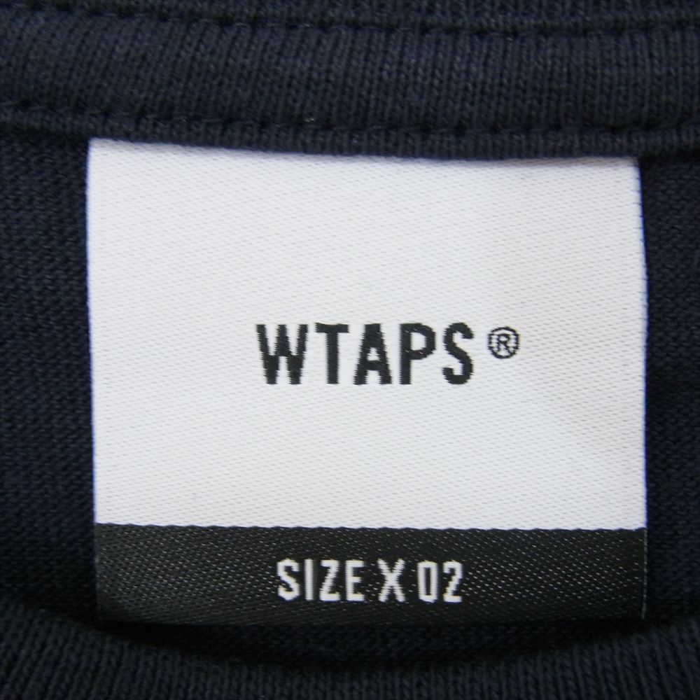 WTAPS ダブルタップス 23SS 231ATDT-STM09S  LLW LONG LIVE WTAPS スクリーン プリント 半袖 Tシャツ ネイビー系 X02【美品】【中古】