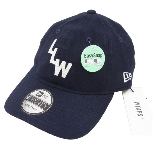 WTAPS ダブルタップス 23AW 232NENED-HT01 NEWERA LLW 9TWENTY ニューエラ フランネル 9トゥエンティ キャップ 帽子 ネイビー系 X00【美品】【中古】