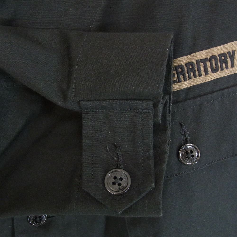 WTAPS ダブルタップス 20AW 202WVDT-SHM02 SCOUT LS COTTON WEATHER スカウト コットン ウェザー ノーカラー ジャケット ブラック系 X 02【中古】